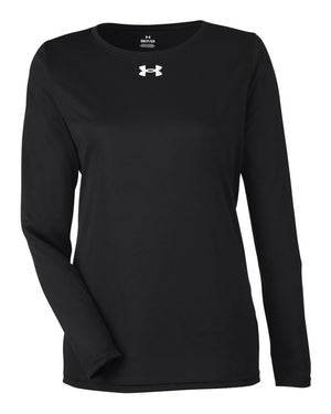 Under Armour Ladies' Team Tech Long-Sleeve T-Shirt - Black/ White