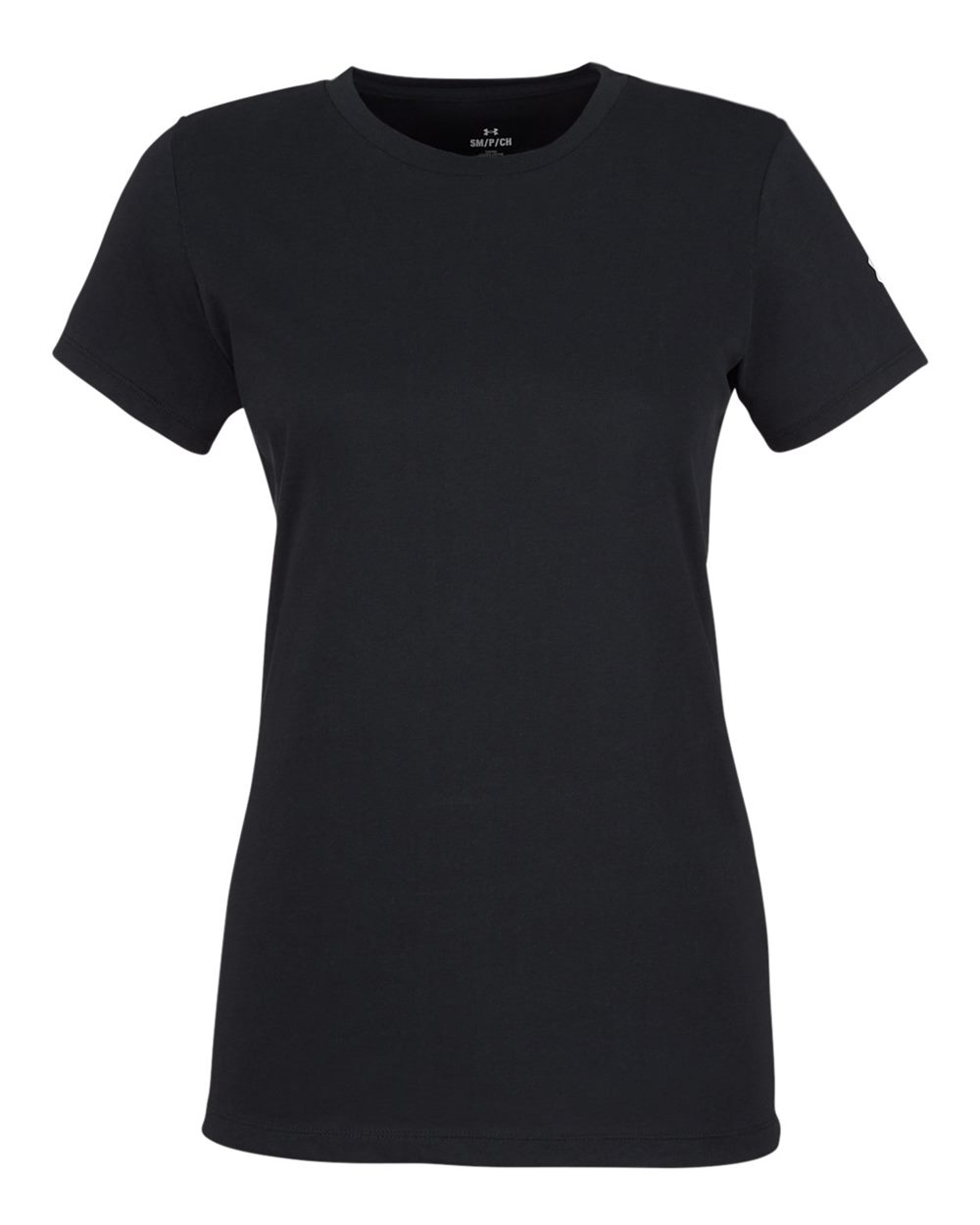 Under Armour Ladies' Athletic 2.0 T-Shirt - Black/ White