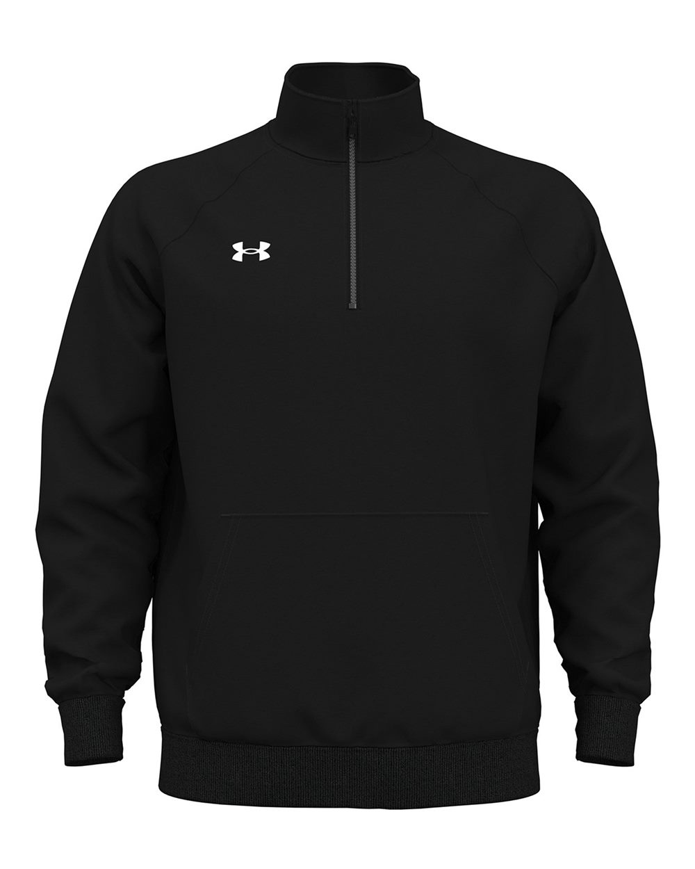Under Armour Men's Rival Fleece Quarter-Zip - Black/ White