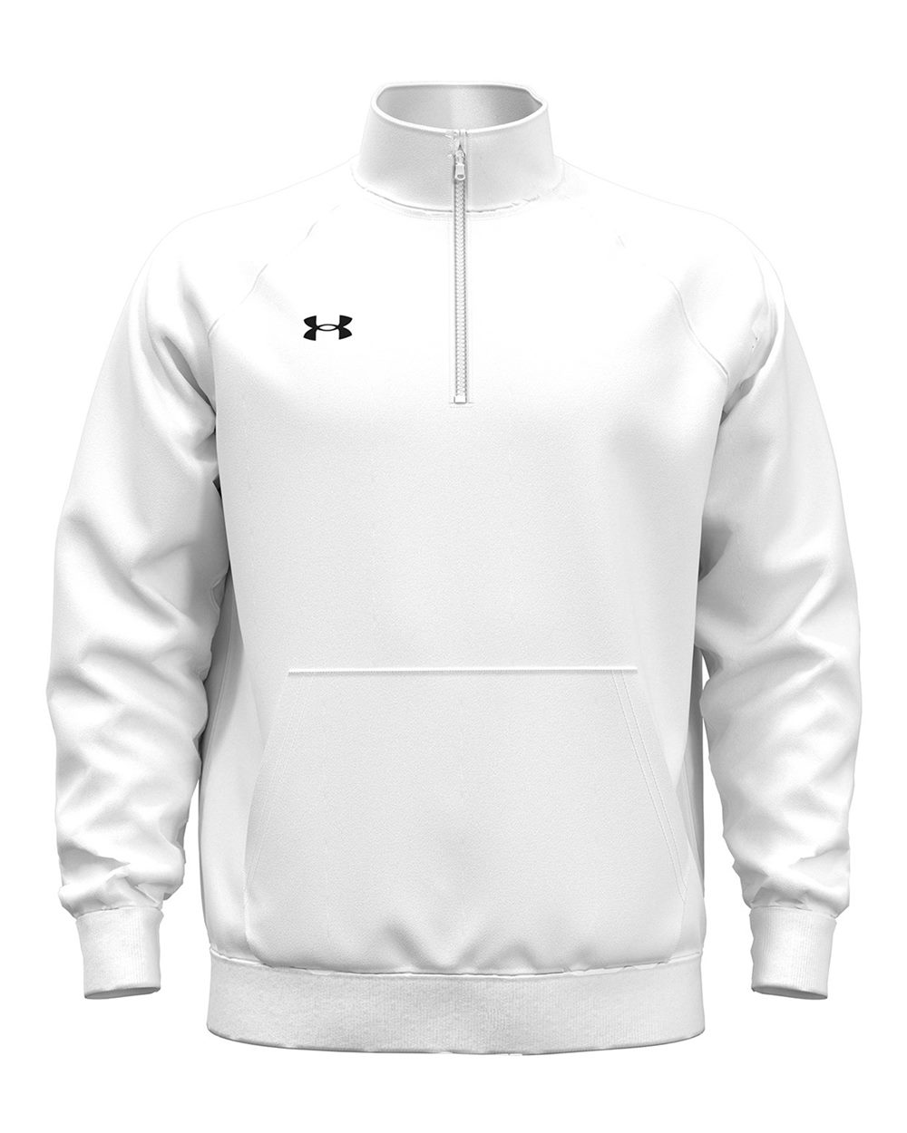 Under Armour Men's Rival Fleece Quarter-Zip - White/ Black
