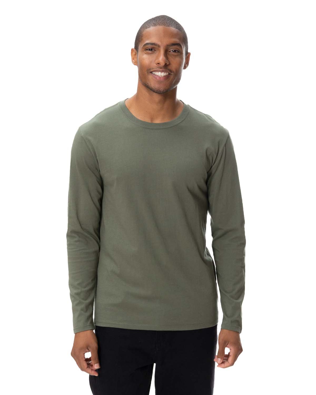 Threadfast Unisex Ultimate Long-Sleeve T-Shirt - Army