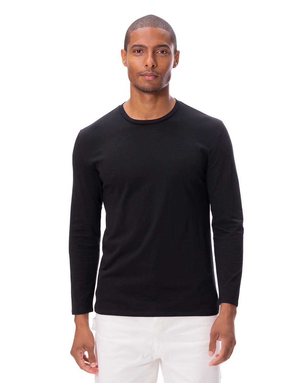 Threadfast Unisex Ultimate Long-Sleeve T-Shirt - Black