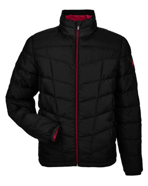 Spyder Men's Pelmo Insulated Puffer Jacket - Black/ Red