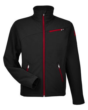 Spyder Men's Transport Soft Shell Jacket - Black/ Red