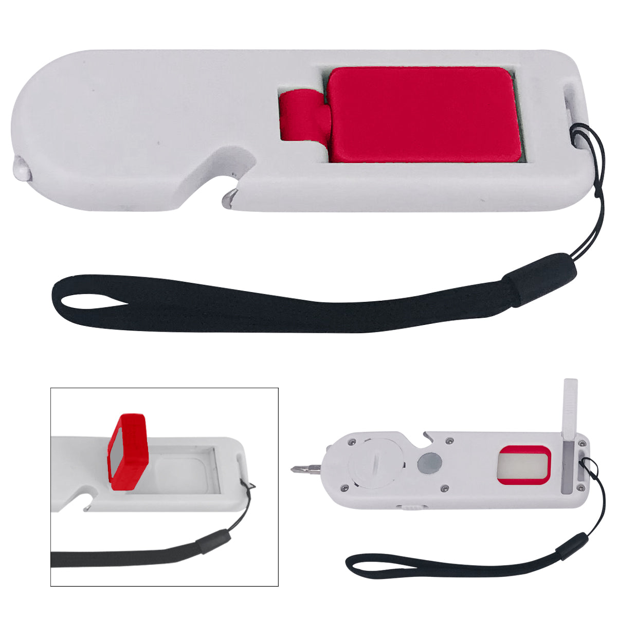 4-In-1 Multi Tool - White With Red