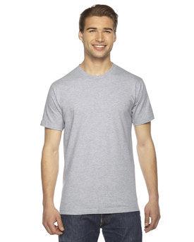 American Apparel Unisex Fine Jersey Short-Sleeve T-Shirt - Heather Grey