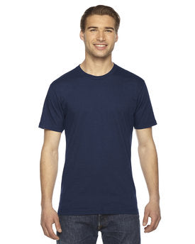 American Apparel Unisex Fine Jersey Short-Sleeve T-Shirt - Navy
