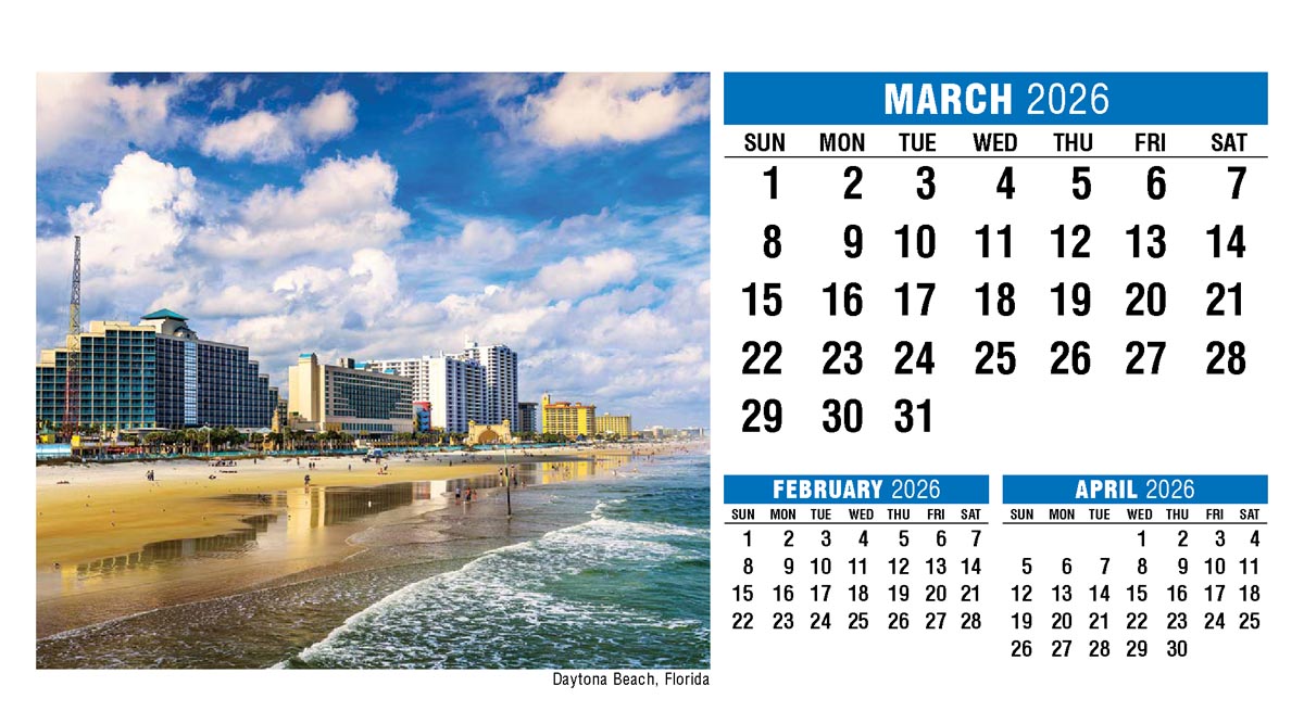 Scenes of America 2026 Promotional Desk Calendar