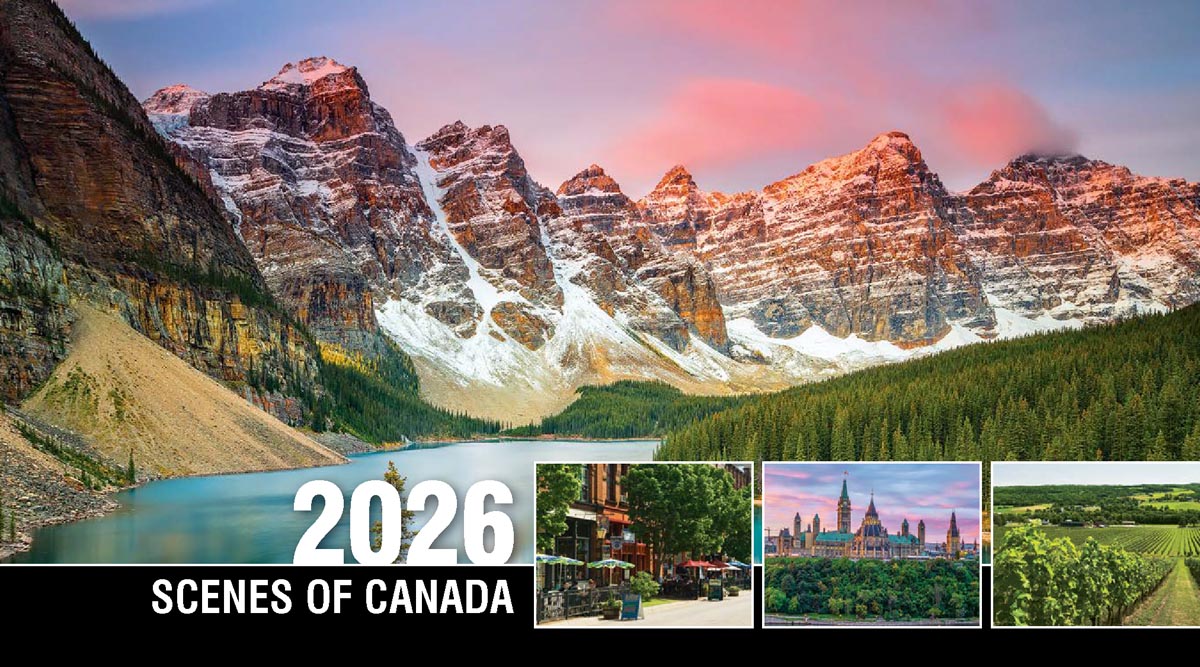 Scenes of Canada 2026 Promotional Desk Calendar