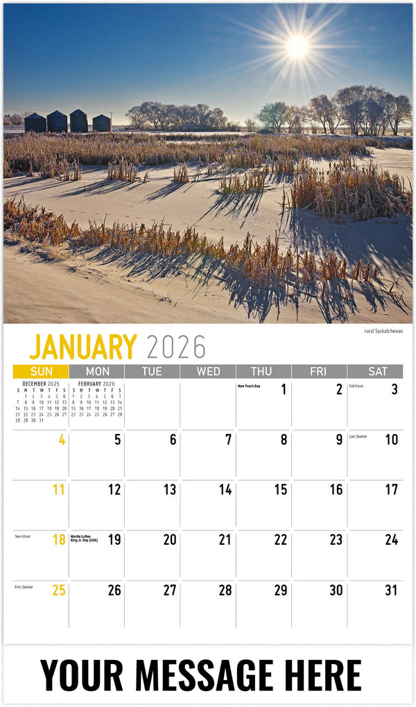 Galleria Scenes of Western Canada 2026 Promotional Calendar