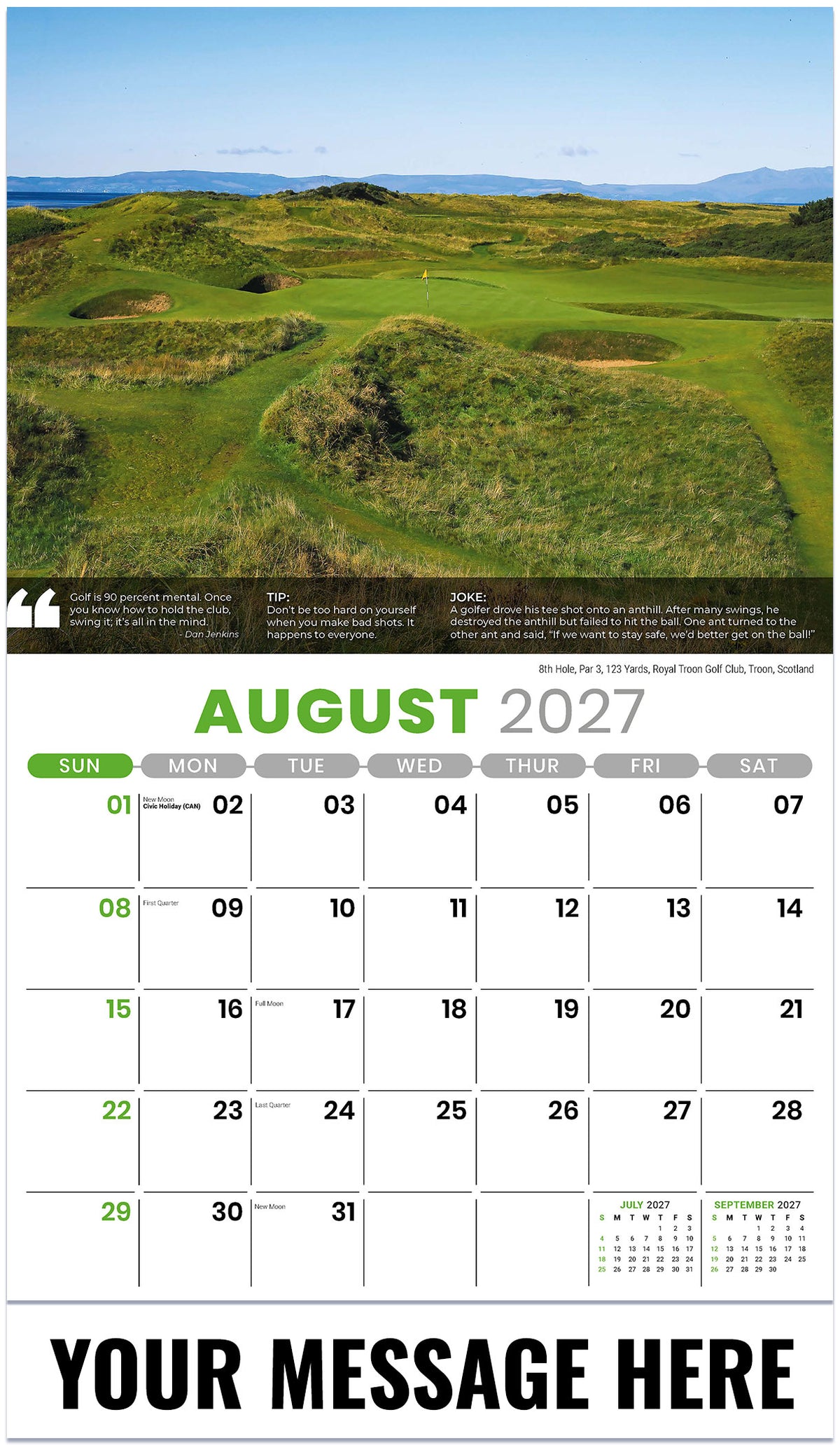 Golf-Tips 2027 August