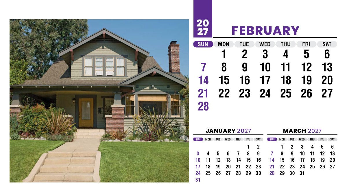 Homes 2027 Promotional Desk Calendar