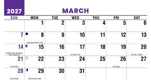 Homes 2027 Promotional Desk Calendar