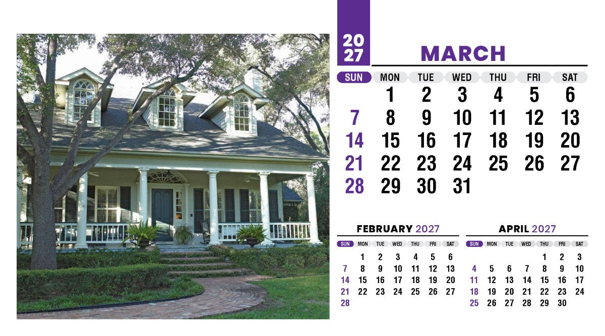 Homes 2027 Promotional Desk Calendar