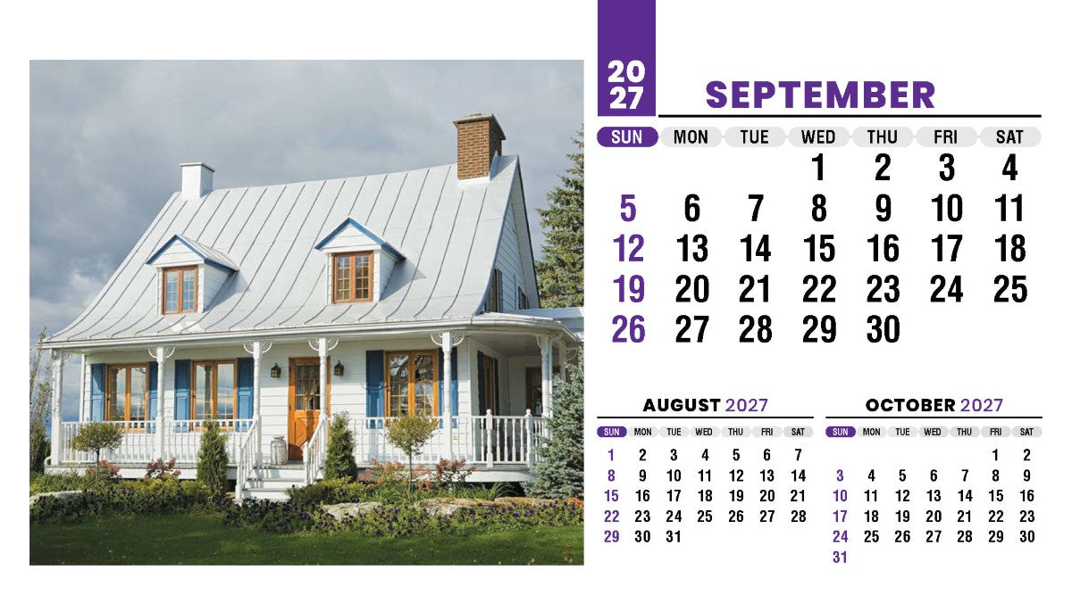Homes 2027 Promotional Desk Calendar