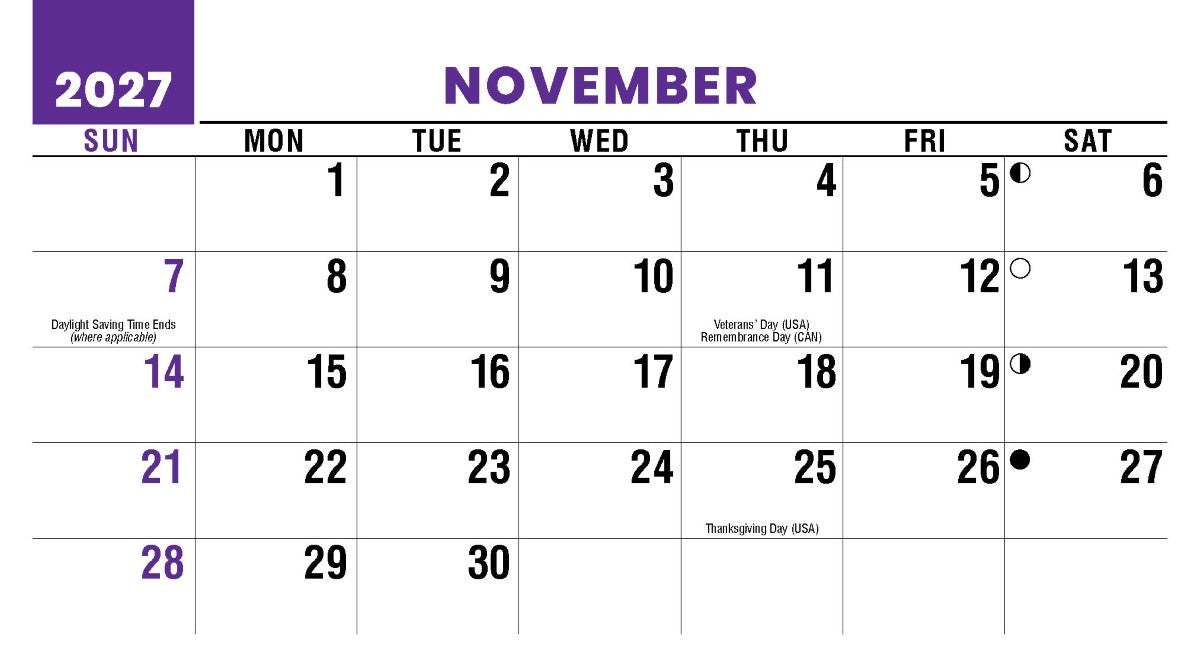 Homes 2027 Promotional Desk Calendar