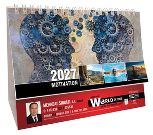 Motivation 2027 Promotional Desk Calendar - 2027-DSK0151 - WHITE