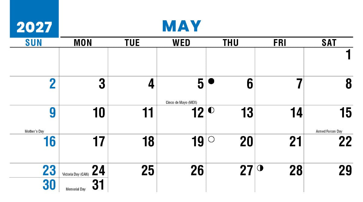 Scenes of America 2027 Promotional Desk Calendar