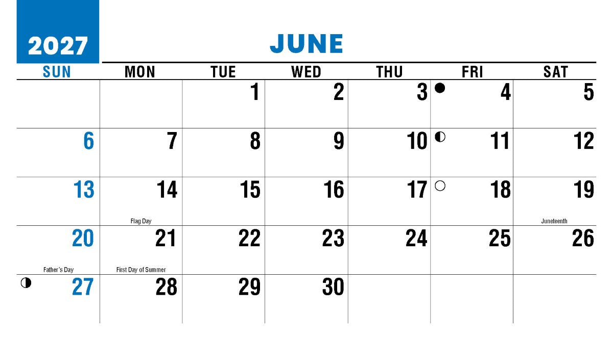 Scenes of America 2027 Promotional Desk Calendar