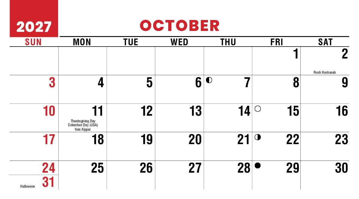 Scenes of Canada 2027 Promotional Desk Calendar