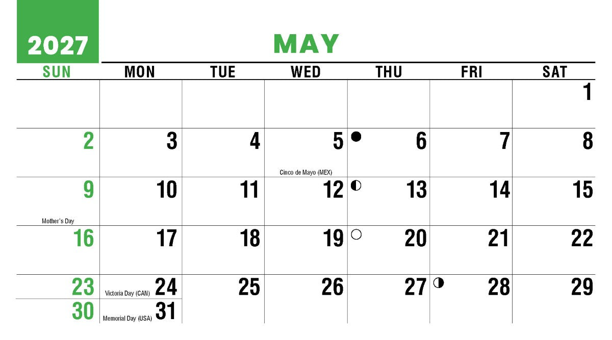 Sun, Sand & Surf 2027 Promotional Desk Calendar