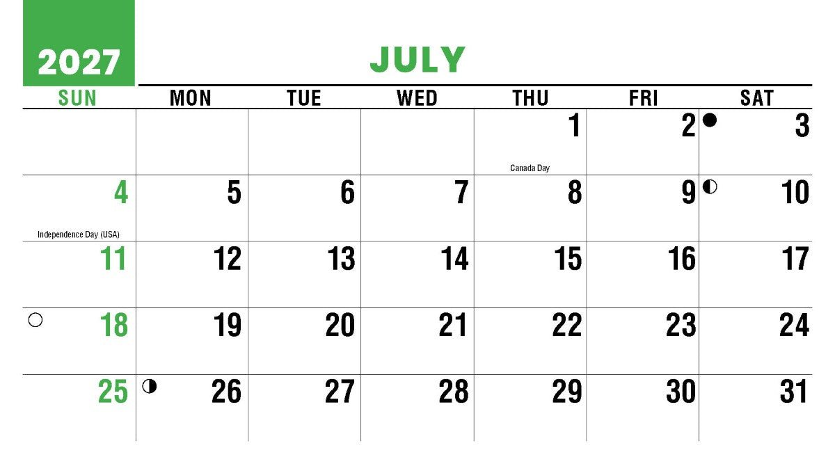 Sun, Sand & Surf 2027 Promotional Desk Calendar