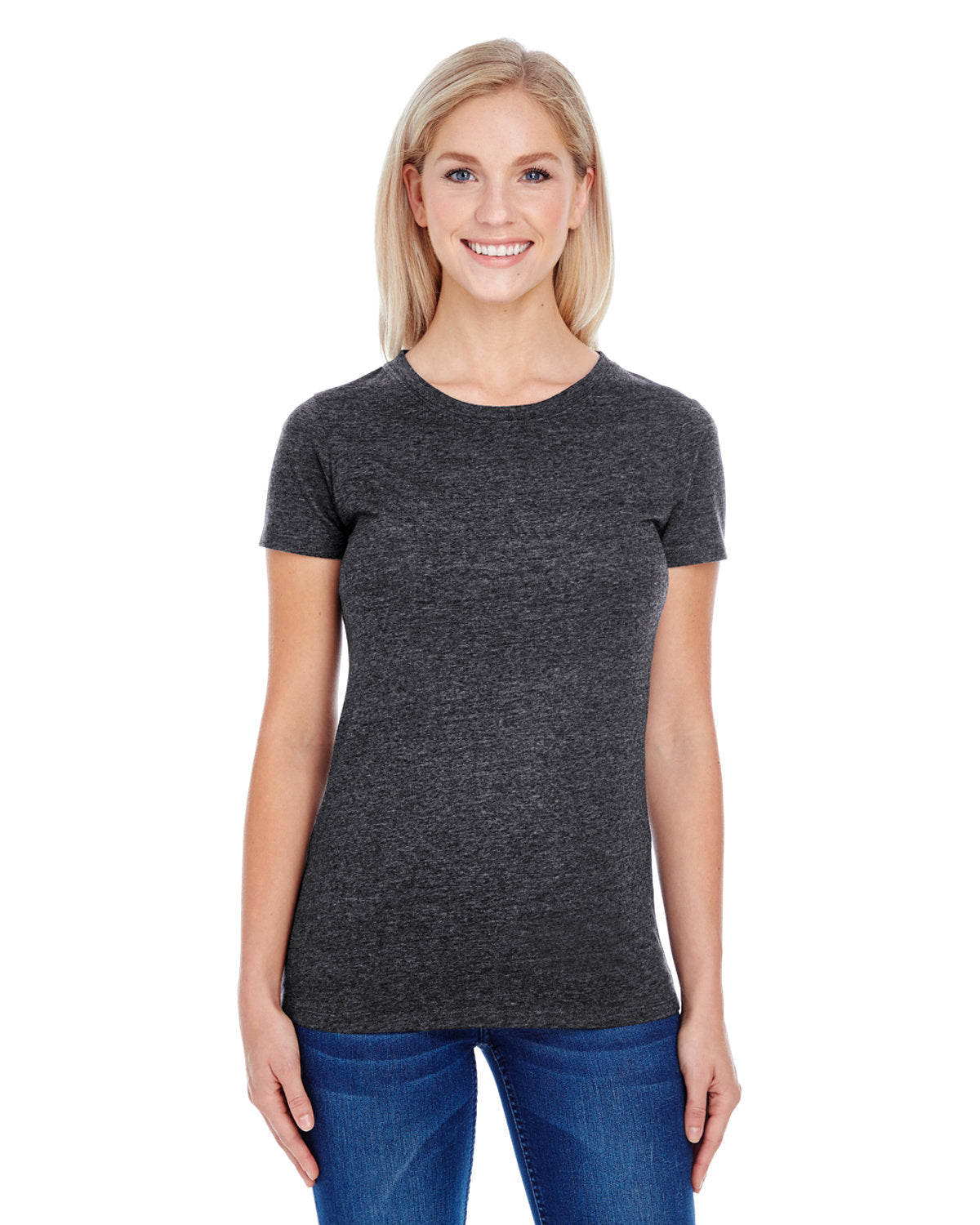 Threadfast Ladies' Triblend Short-Sleeve T-Shirt - Front