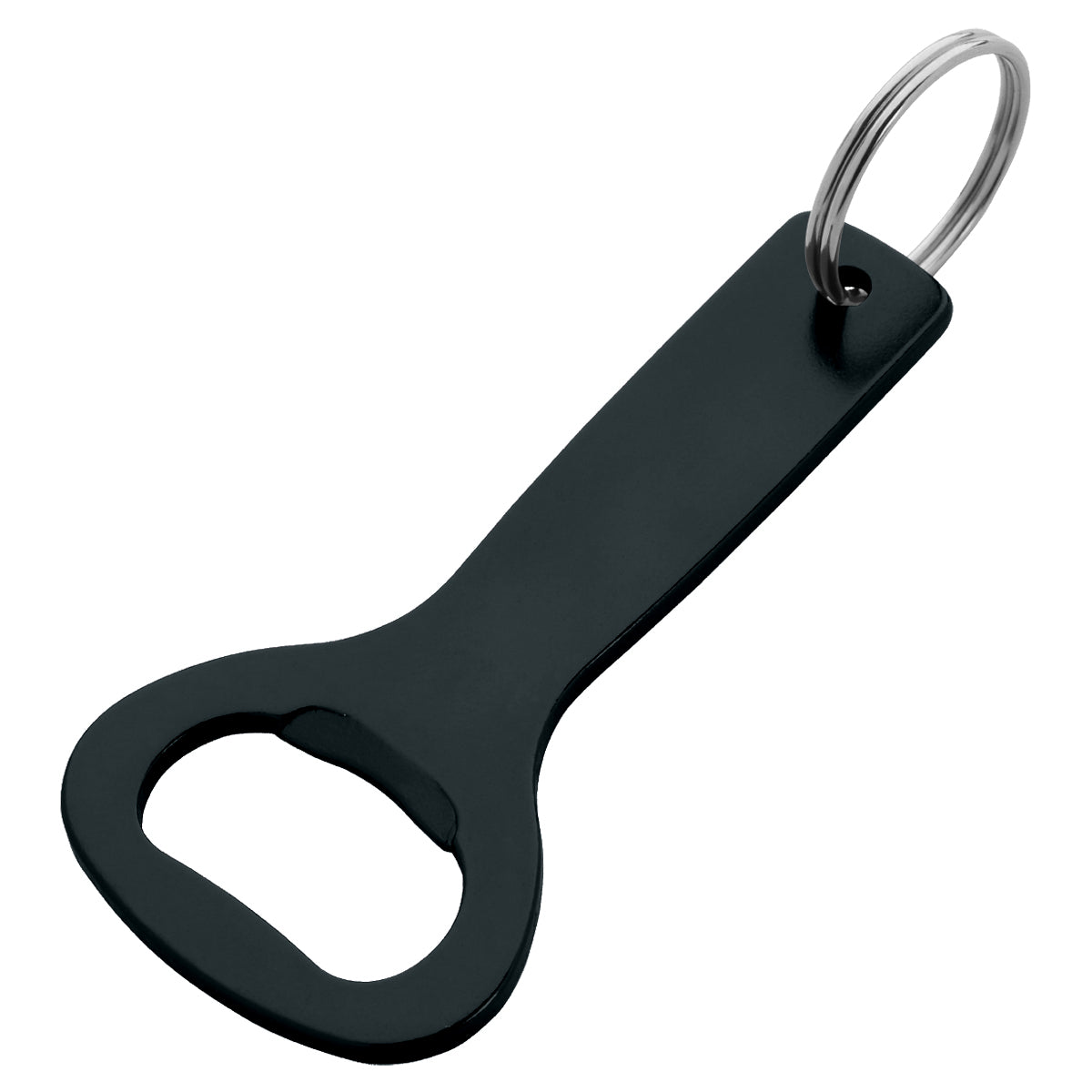 Aluminum Bottle Opener Key Ring - Black