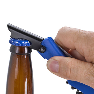 4-In-1 Waiter's Knife - Blue