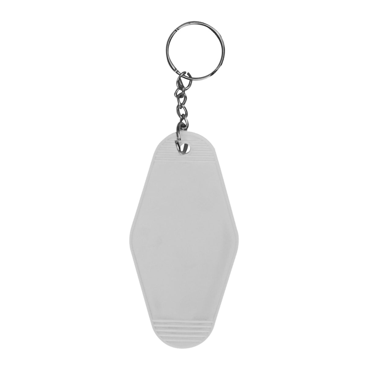 Motel Style Key Ring - White