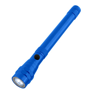 Telescopic Rechargeable Recycled Aluminum Flashlight With Magnet 2.0 - Blue