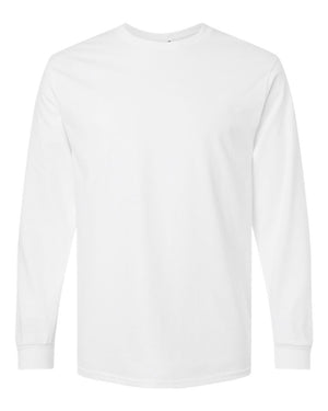 Gildan Adult Ultra Cotton® Long-Sleeve T-Shirt - White