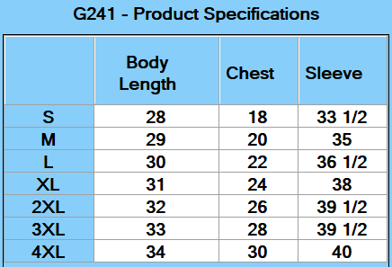 Gildan Unisex Ultra Cotton® Long Sleeve Pocket T-Shirt - Specs