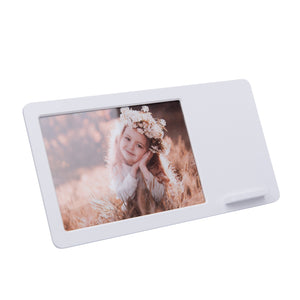 4x6 Picture Frame With Wireless Charger - White