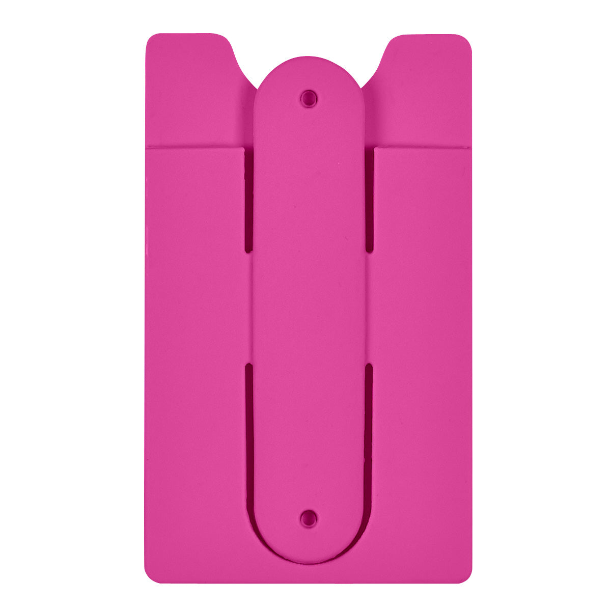 Silicone Phone Wallet With Stand - Pink
