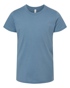 BELLA + CANVAS Youth Jersey T-Shirt - Steel Blue