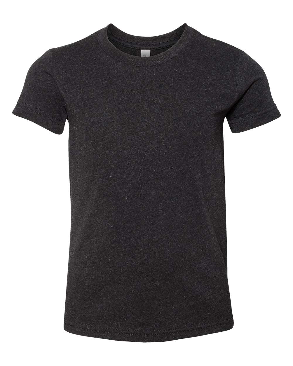 BELLA + CANVAS Youth CVC Jersey T-Shirt - Black Heather