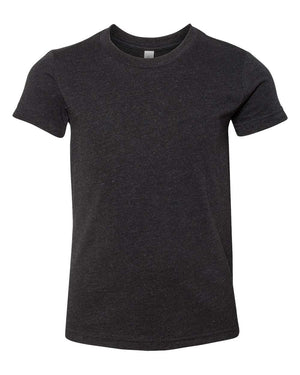 BELLA + CANVAS Youth CVC Jersey T-Shirt - Black Heather