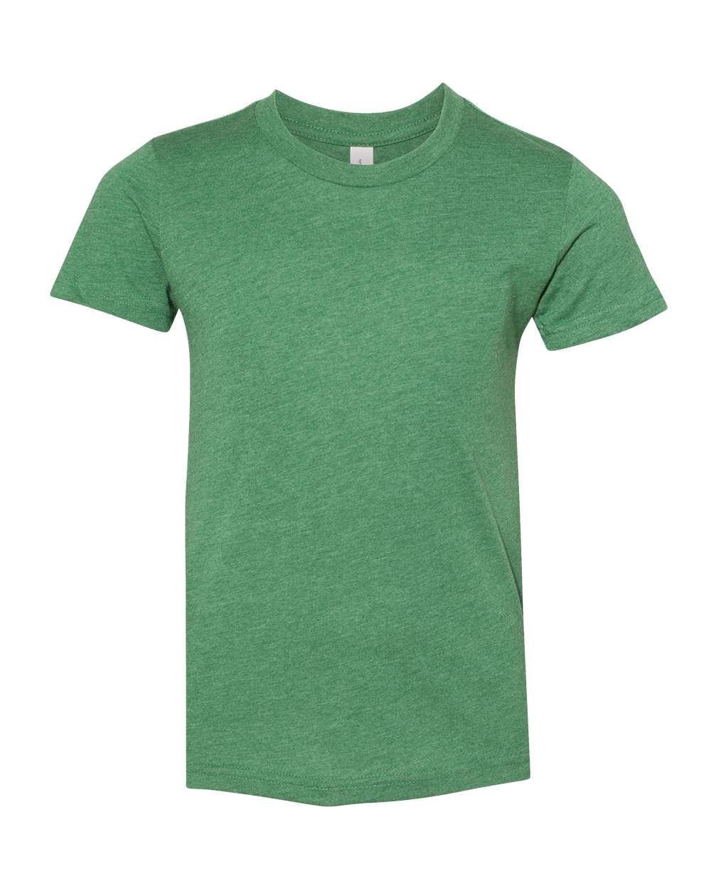 BELLA + CANVAS Youth CVC Jersey T-Shirt - Heather Grass Green