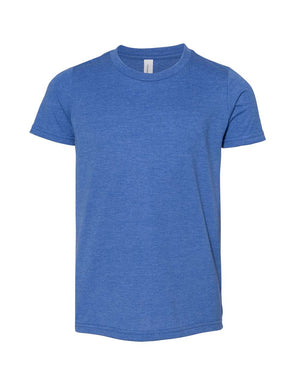 BELLA + CANVAS Youth CVC Jersey T-Shirt - Heather True Royal