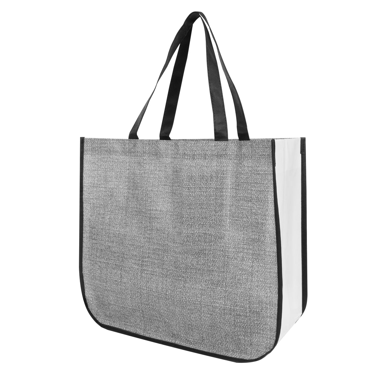 Hadley Heathered Non-Woven Tote Bag - Heather Gray