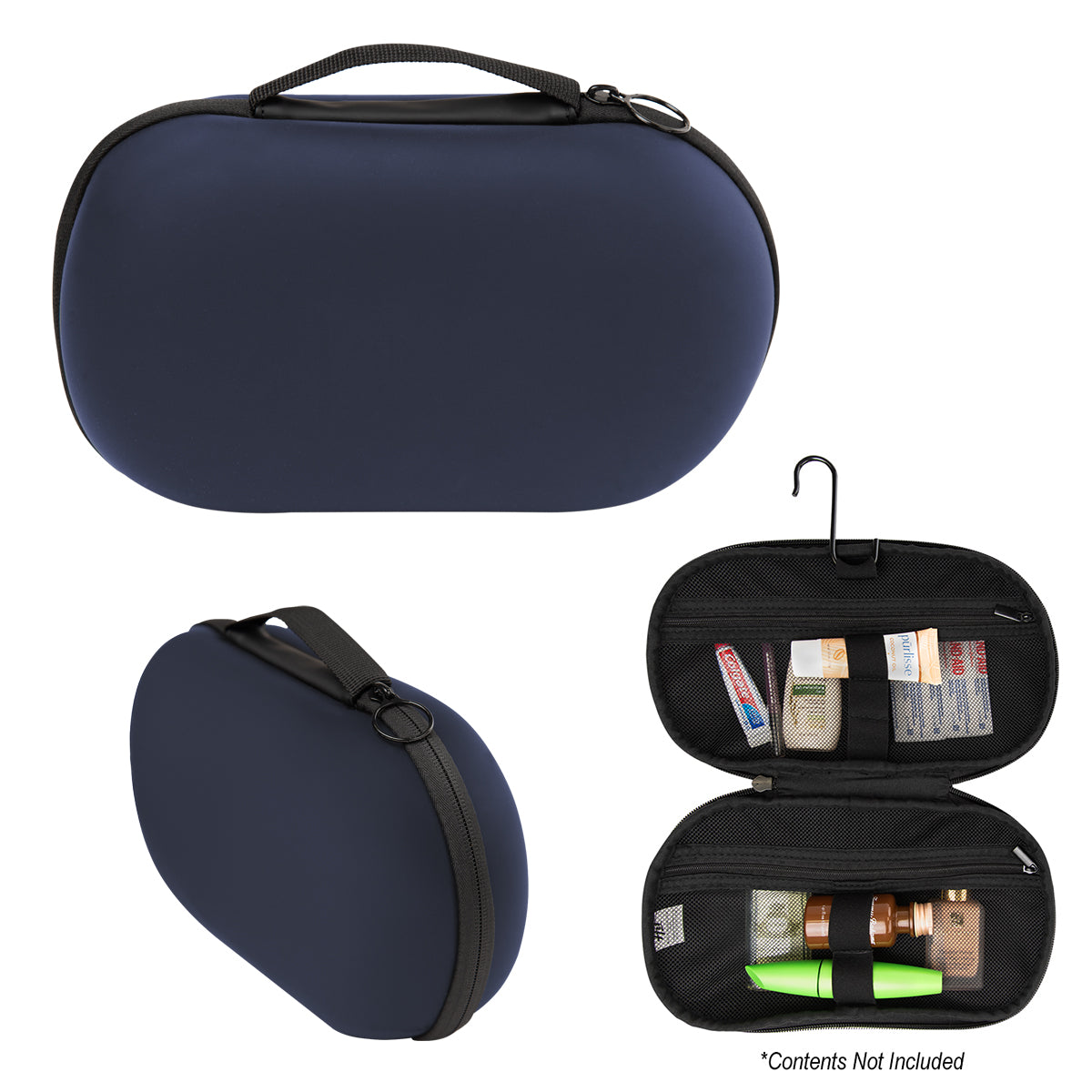 Jet Set Silicone Toiletry Bag - Navy Blue