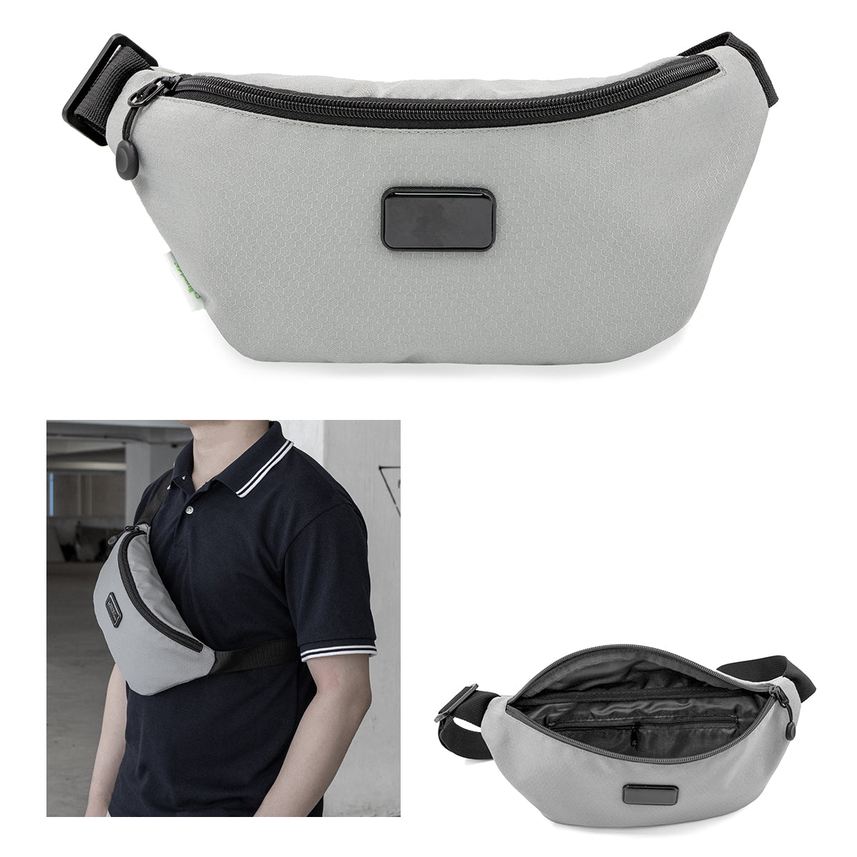BrandCharger Bumble Eco Fanny Pack - Gray