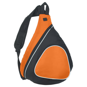 Sling Backpack - Orange With Black