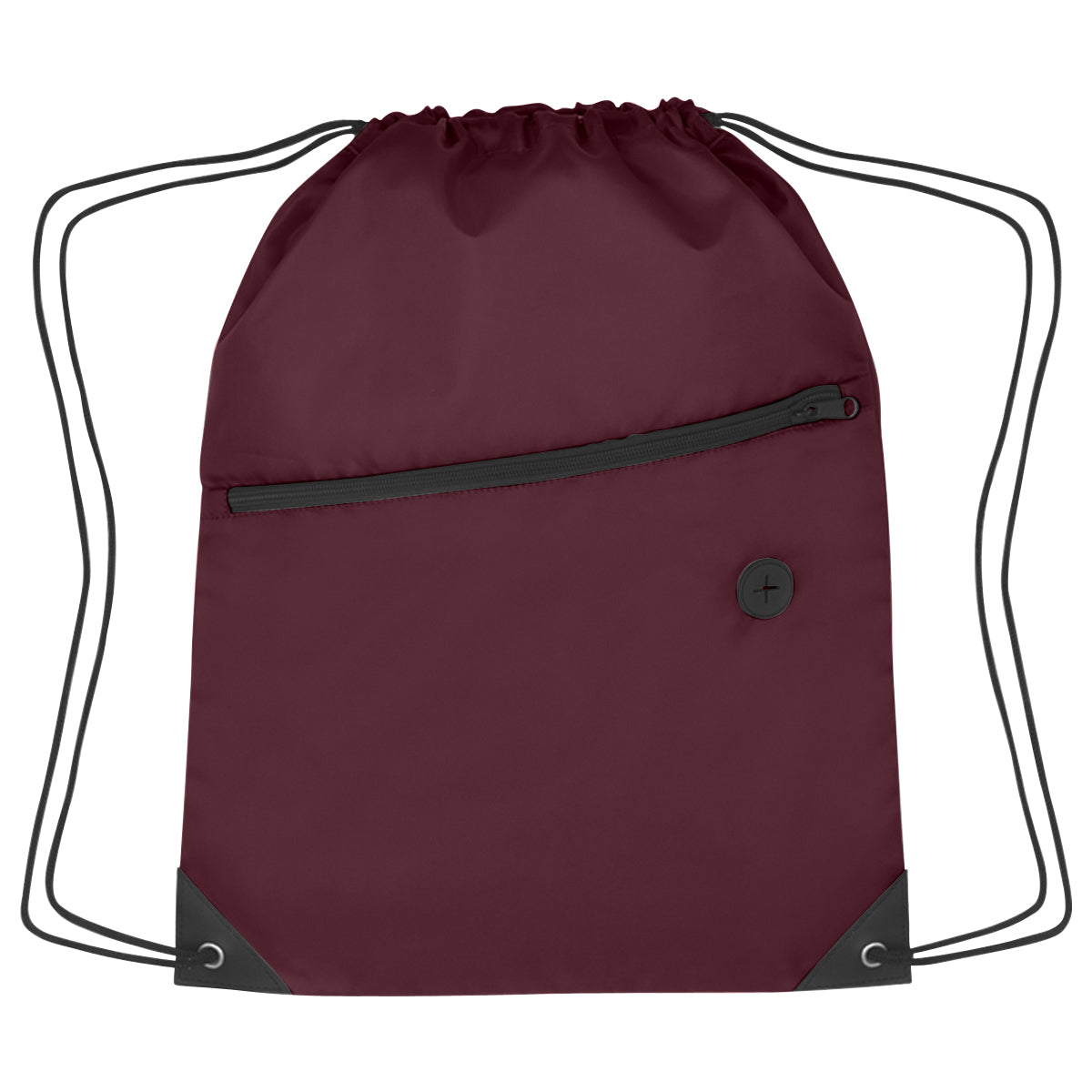 Sports Pack with Zipper - Recycled Maroon