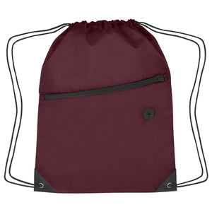 Sports Pack with Zipper - Recycled Maroon