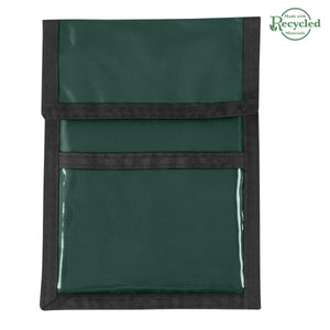 Nylon Neck Wallet Badge Holder - Forest Green