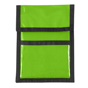 Nylon Neck Wallet Badge Holder - Lime