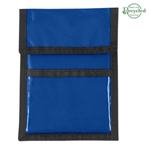 Nylon Neck Wallet Badge Holder - Royal Blue