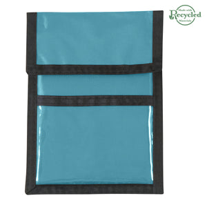 Nylon Neck Wallet Badge Holder - Turquoise